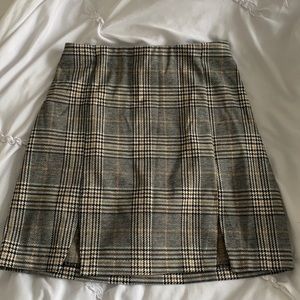 H&M mini skirt plaid
